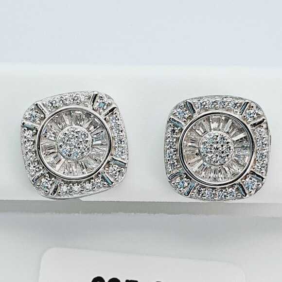 925 Sterling Silver Cubic Zirconia Earrings, U19254796 - Picture 5 of 10